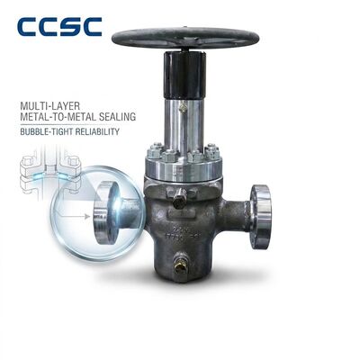 Bellow Seal gesmeed stalen poortklep A105 1.5 inch 800LB Zero Emission Flanged Toxic Chemical Service